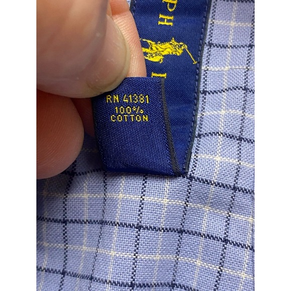 Lauren Ralph Lauren Shirt Adult 2XL Custom Fit Button Up Flesh Pony Casual Mens - Picture 4 of 7